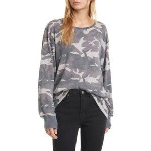 FREE PEOPLE Arielle Camo Long Sleeve Shirt